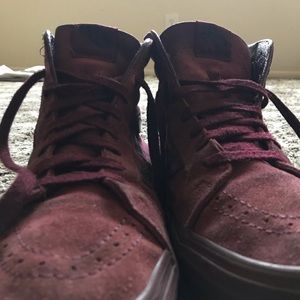 Burgundy vans